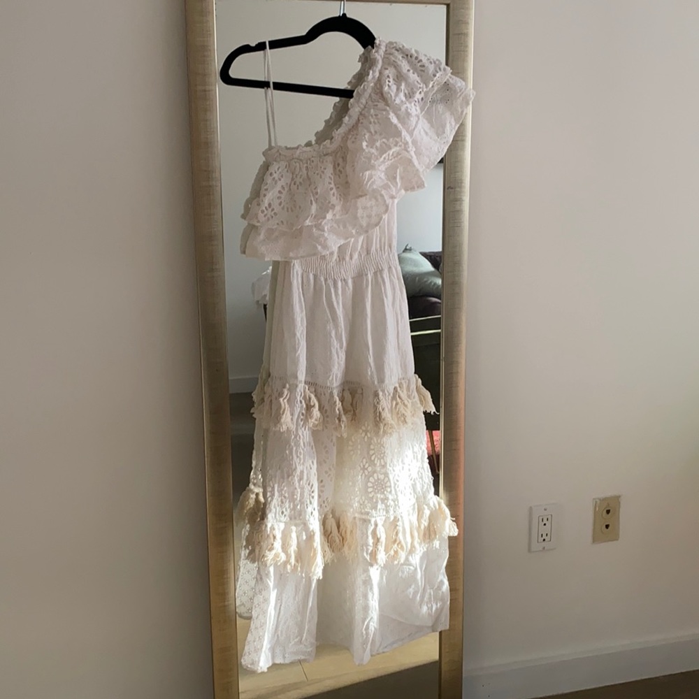 Misa Los Angeles Eyelet Maxi Dress